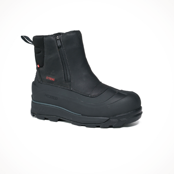 Pro-Tec Men’s Black Side Zipper Tipper Ice Grip Winter Boots / Size 42