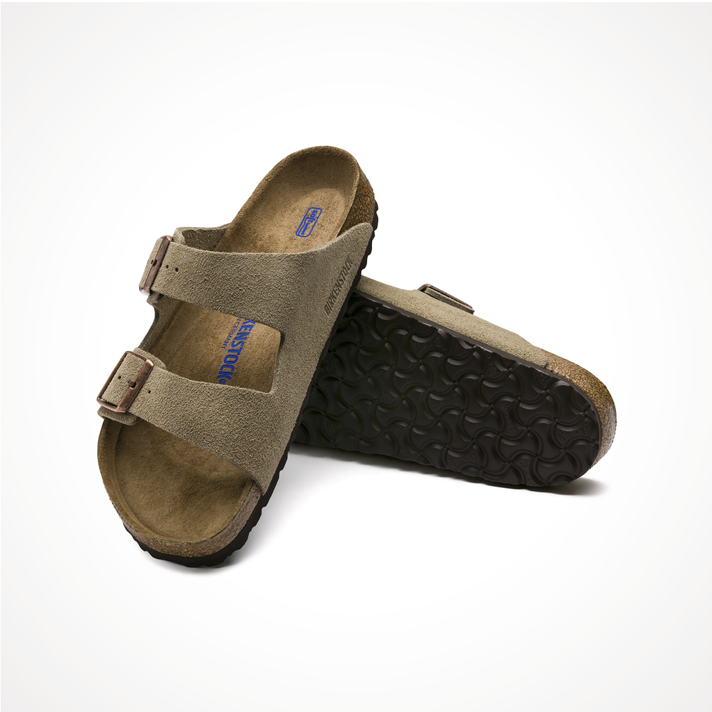 Birkenstock Arizona Sandal - Suede Leather Taupe, Sandals