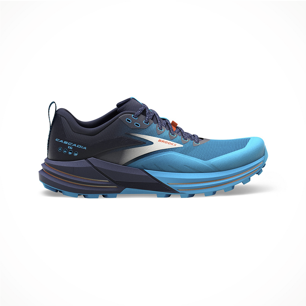 ➤Brooks Cascadia 16 469 - Running Shoes Trail Running Man l   Sizes 42.5 Colour Blue