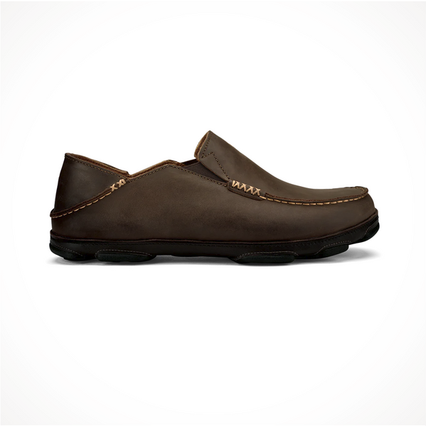 Men s OluKai Molo Leather Slip On Shoes OutdoorSports