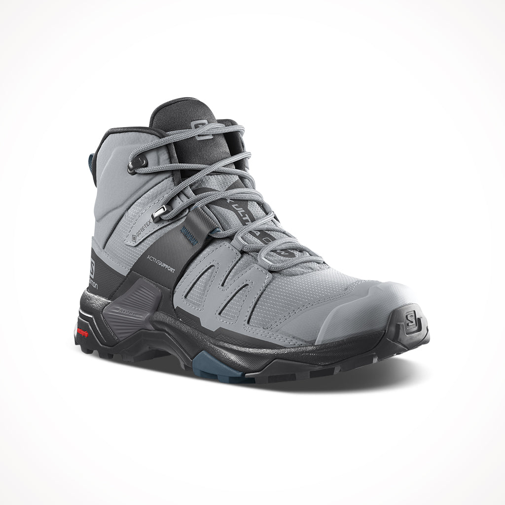 SALOMON X Ultra 4 Mid Mens 10 GTX Gore-Tex Hiking Boots/Shoes Blue/Black  for sale online